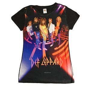 Def Leppard Live Dye Sublimiation metal rock Official T-Shirt XL NWT